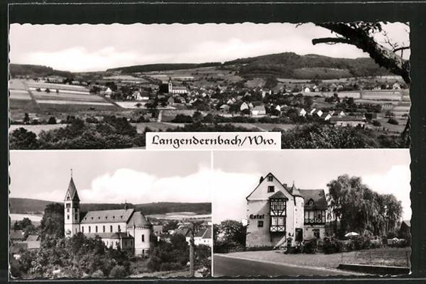 Historische Postkarte „Langendernbach/Ww.“